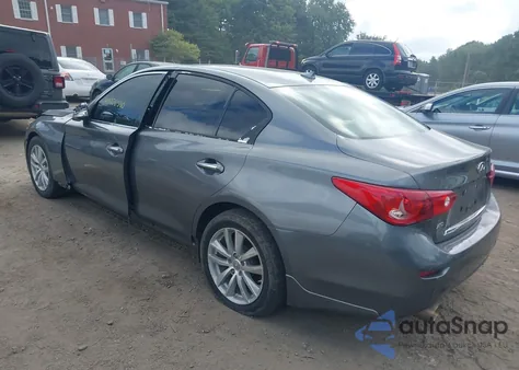 2014 Infiniti Q50 Premium from USA, damaged, VIN JN1BV7ARXEM698605